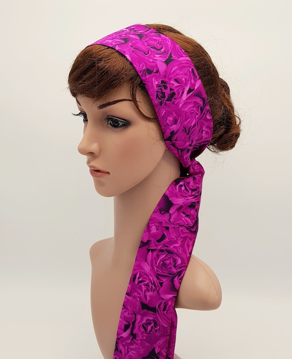 long satin hair scarf