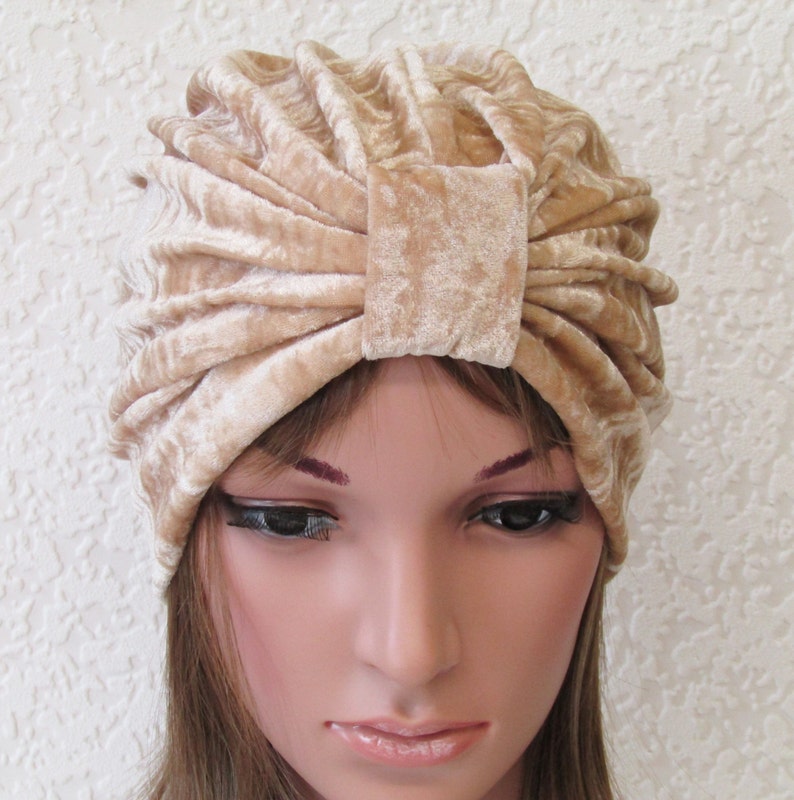 Fashion turban stylish women's hat velvet jersey turban | Etsy