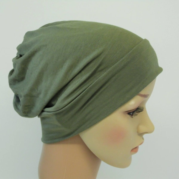 Lightweight chemo beanie for women, bad hair day hat, summer hat, viscose jersey beanie, chemotherapy patient