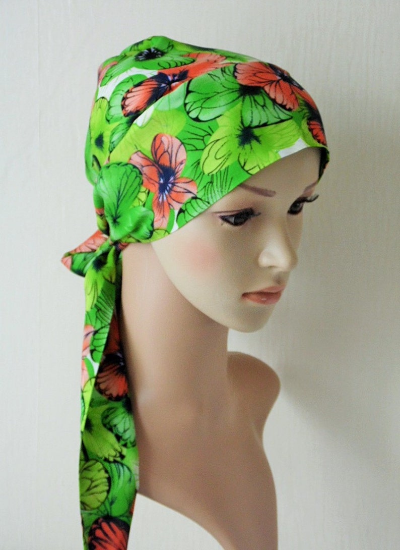Short Hair Bonnet Womens Head Covering Chemo Head Scarf Etsy