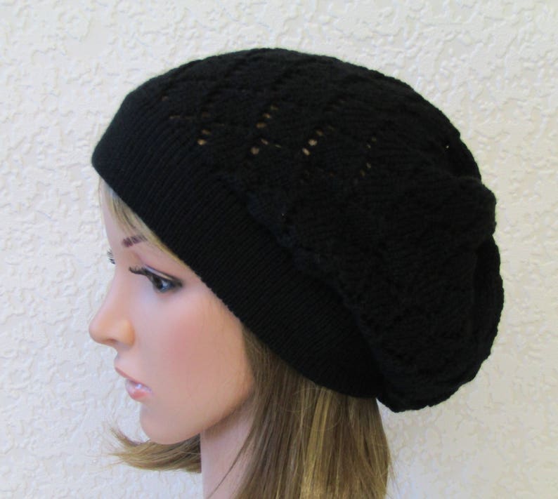 Black Beret for Women Lace Beret Handmade Women Tam Stylish Etsy