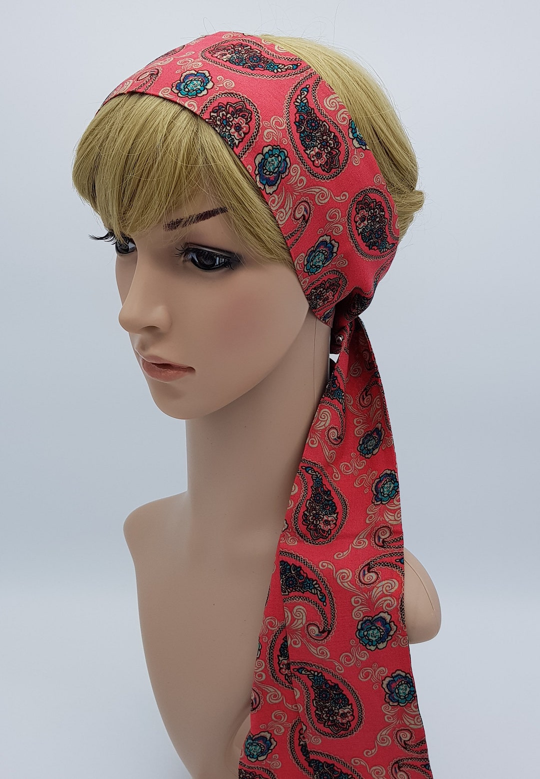 Summer Hair Scarf Long Hair Tie Women's Hair Bandanna Etsy UK