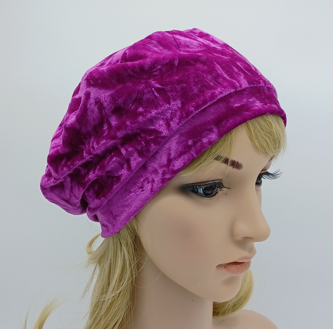 Velvet Beret Hat for Women Crushed Velour French Beret Lined Etsy