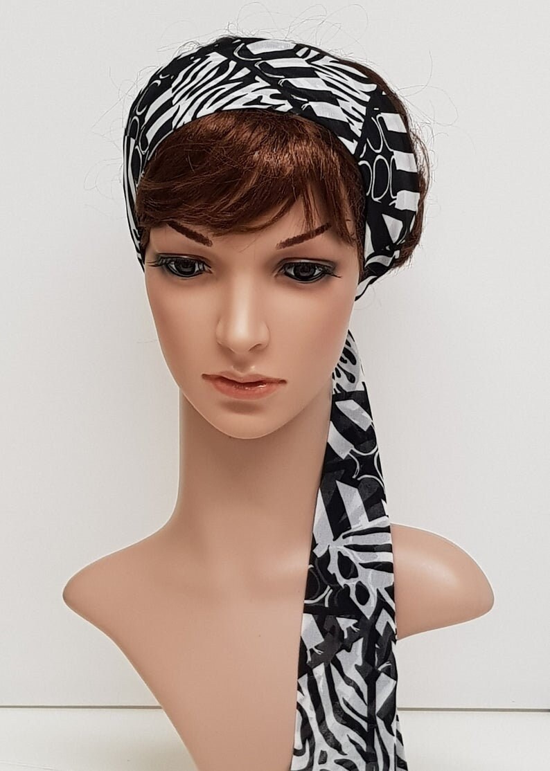 Lightweight headband summer head scarf self tie hair scarf Etsy