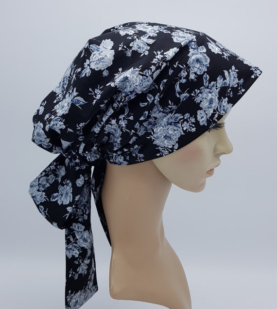 Blue/White LV Bonnet  Designer Rags Collection