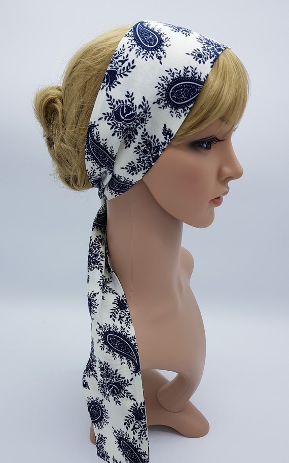 Buy Long Head Scarf, Lightweight Skinny Hair Tie, Head Wrap, Pin