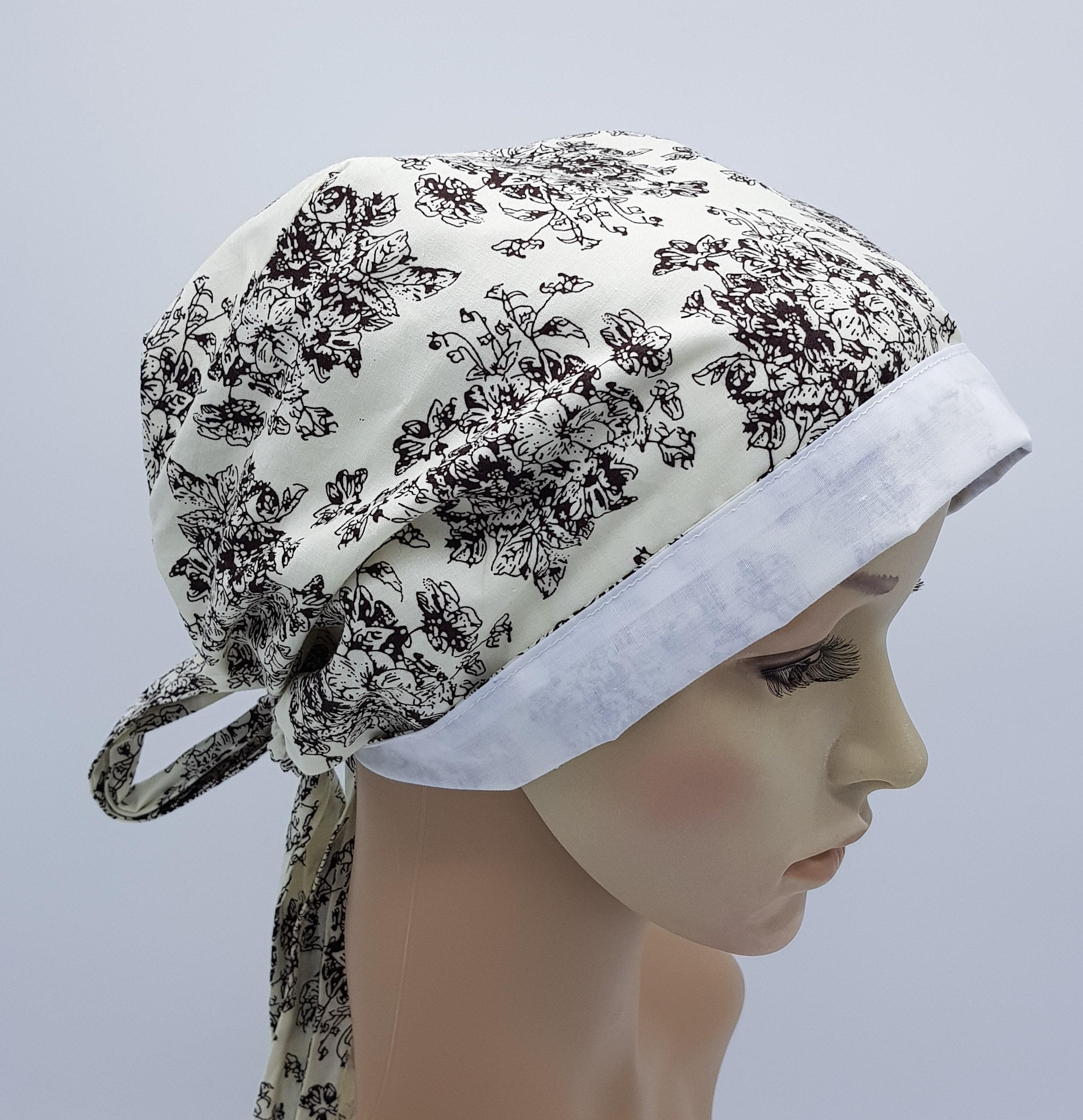 Cotton Nurse Hair Cover Head Snood Tichel Full Head Etsy