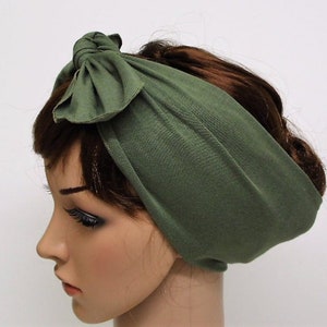 Tie up headscarf, viscose jersey hair tie, self tie head scarf, pin up style headband, rockabilly headband, hair bandanna