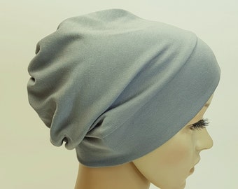 Cappello chemio in jersey di cotone, berretto morbido elasticizzato, berretto per pazienti chemioterapici, copricapo per la caduta dei capelli con alopecia
