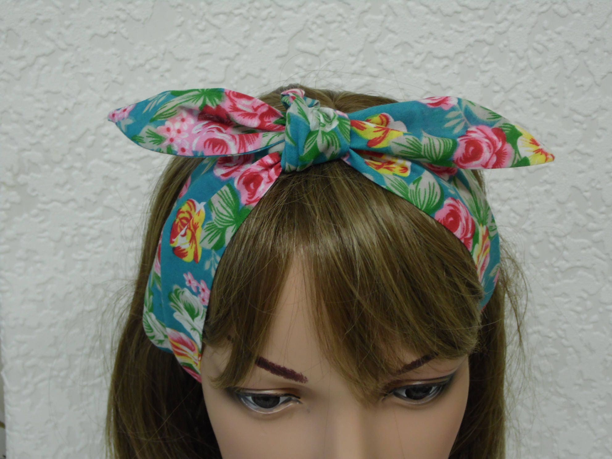 Ladies hair scarf self tie headband tie up headband | Etsy