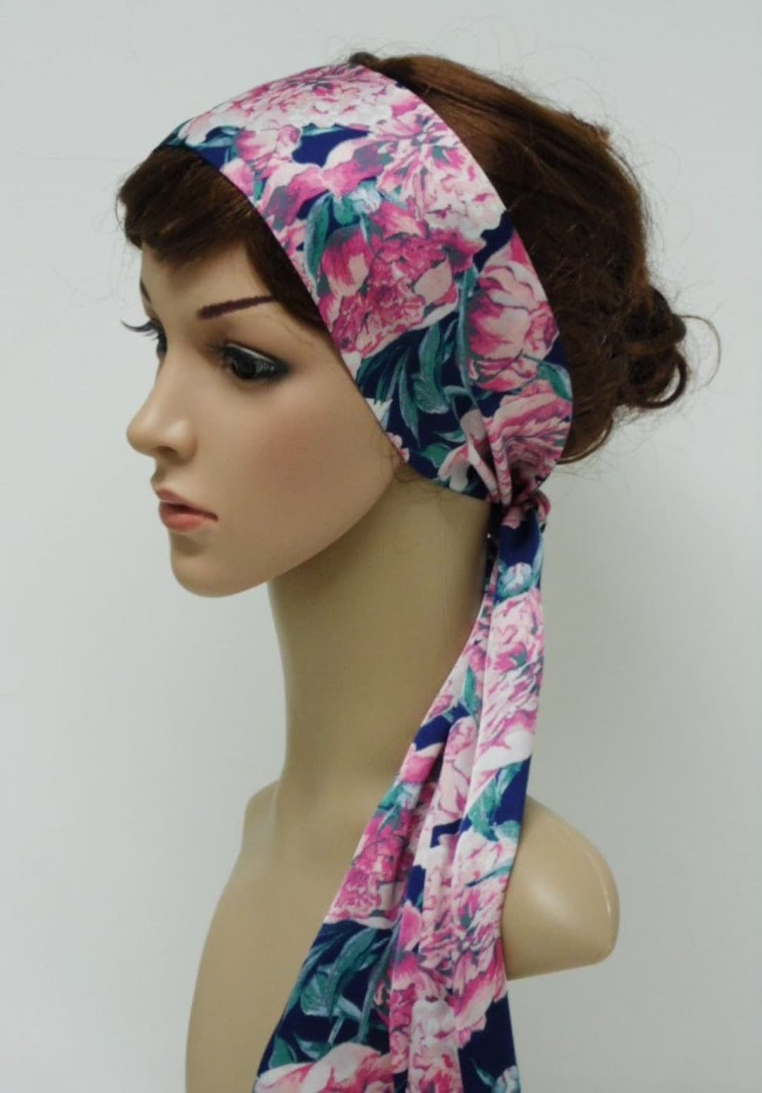 Satin Headscarf Natural Curly Hair Scarf Self Tie Skinny - Etsy