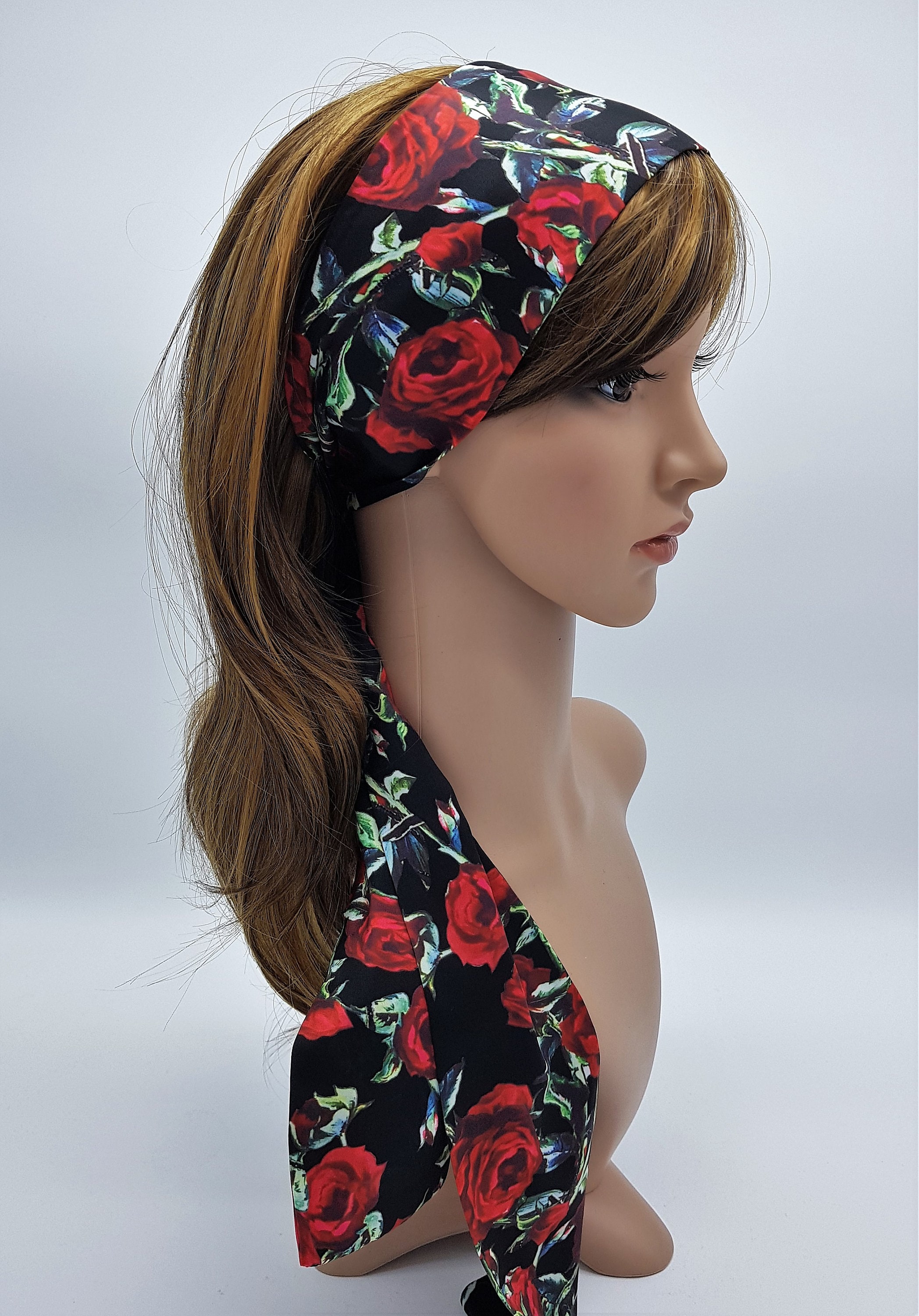 Silky Satin Headband Pin up Hair Scarf Natural Curly Hair - Etsy