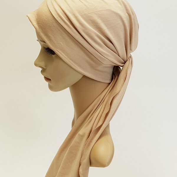 Chemo Kopfbedeckung, Turban mit Krawatten, Chemo Turban, Bad Hair Day Schal, Frauen Kopftuch, Viskose Jersey Kopftuch, Chemo Mütze