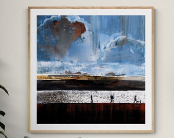 Cornwall ARTIST Prints, Prints Of Cornwall UK, North Cornwall, Padstow Artist, Print Of Painting Changing Weather, Camel Estuary, Cornwall