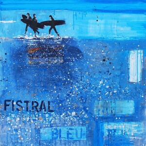 COASTAL DECOR, Coastal Wall Art, Coast Picture, Newquay PRINT of Fistral Beach &quot;Fistral Beach Scene, Newquay, Cornwall&quot; by Melanie McDonald