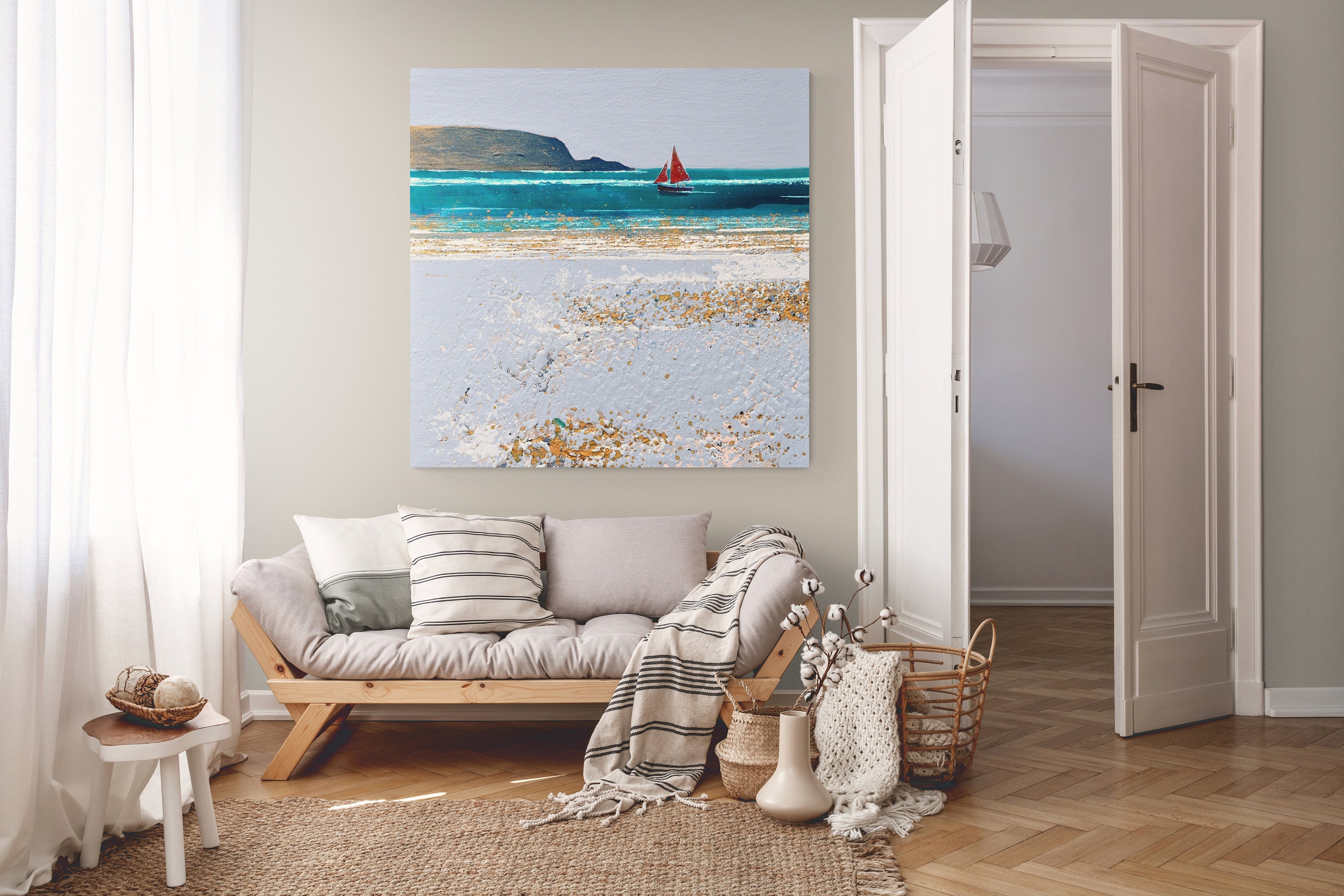Large Canvas of PADSTOW in Cornwall UK Art Stretched Canvas Etsy UK