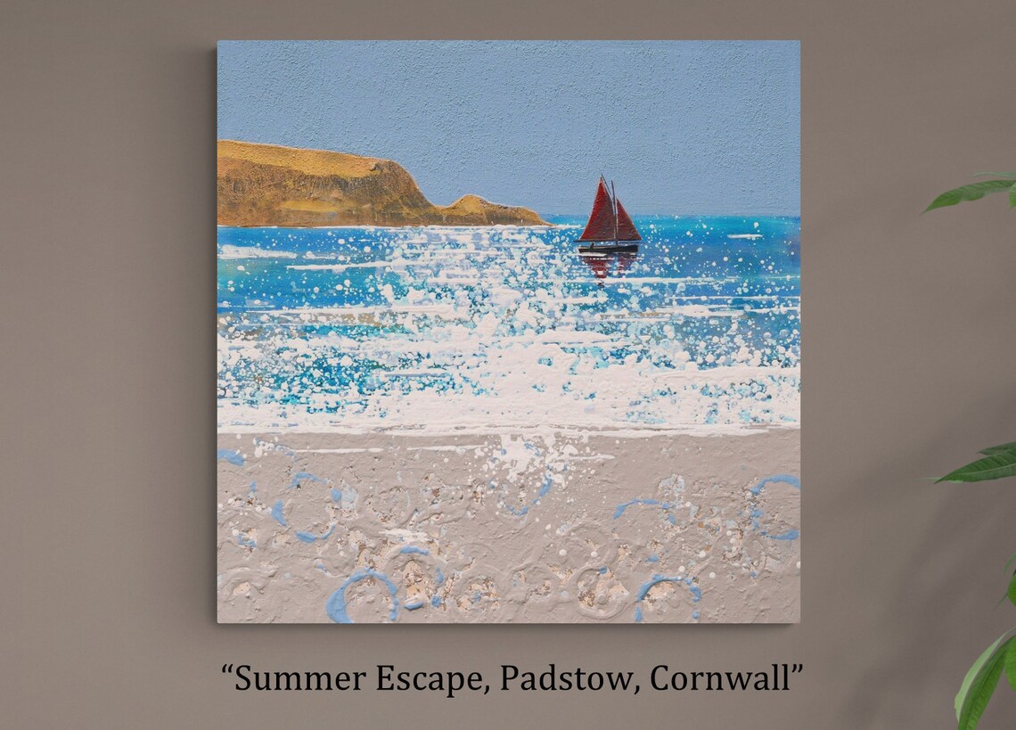 Padstow Art Prints Padstow Canvas Boat Prints Cornwall Art Etsy