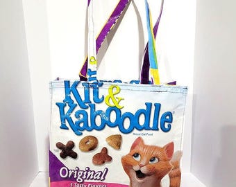 Recycled Cat Food Bag Tote Bag