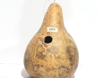 Extra Large Martin House Gourd Birdhouse, Natural Birdhouse