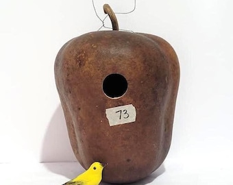 Natural Apple Gourd Birdhouse