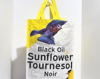 Recycled Bird Food Bag Tote Bag