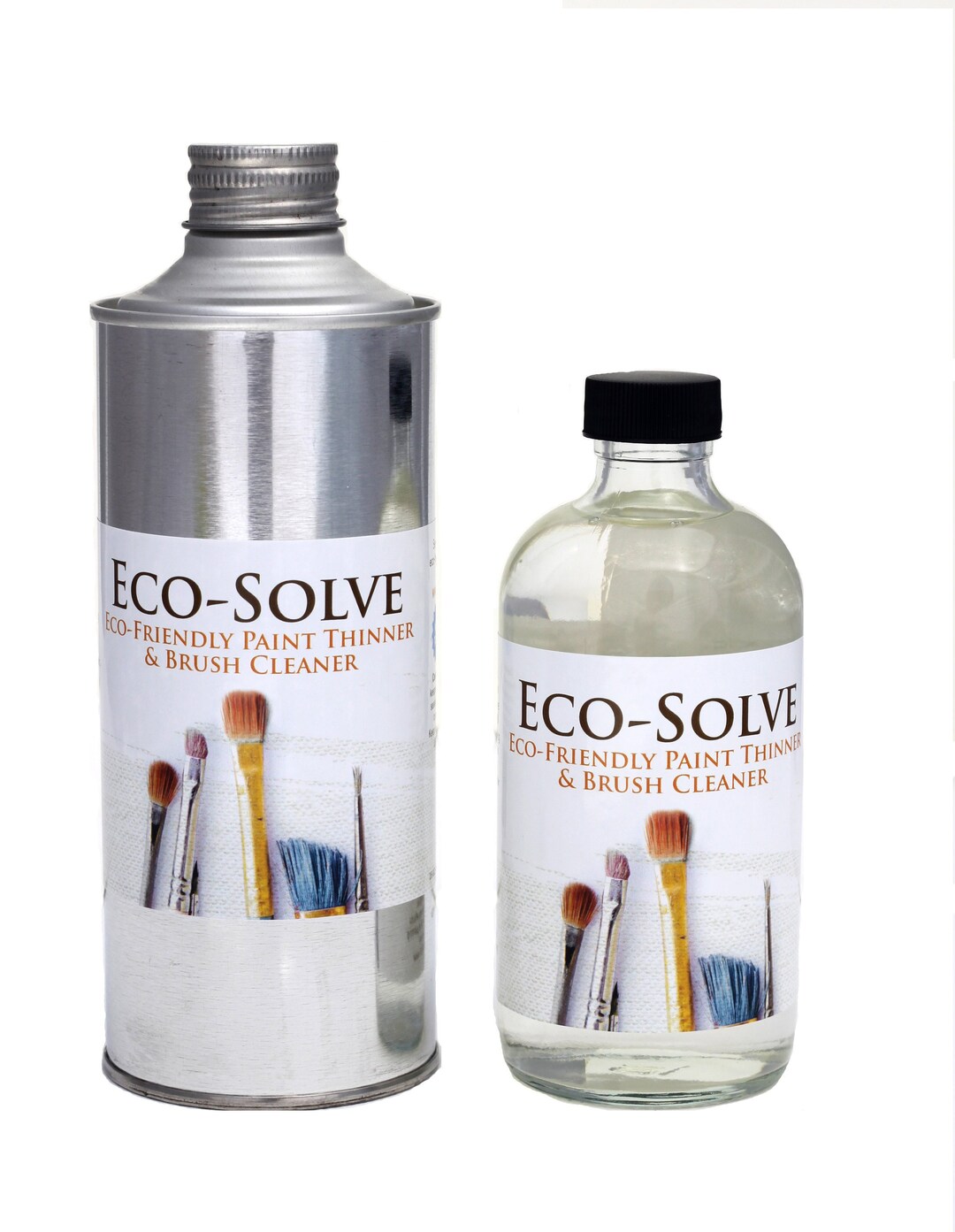 Eco-solve : Natural & Non-toxic Paint Thinner/ Brush Cleaner 16 Oz and