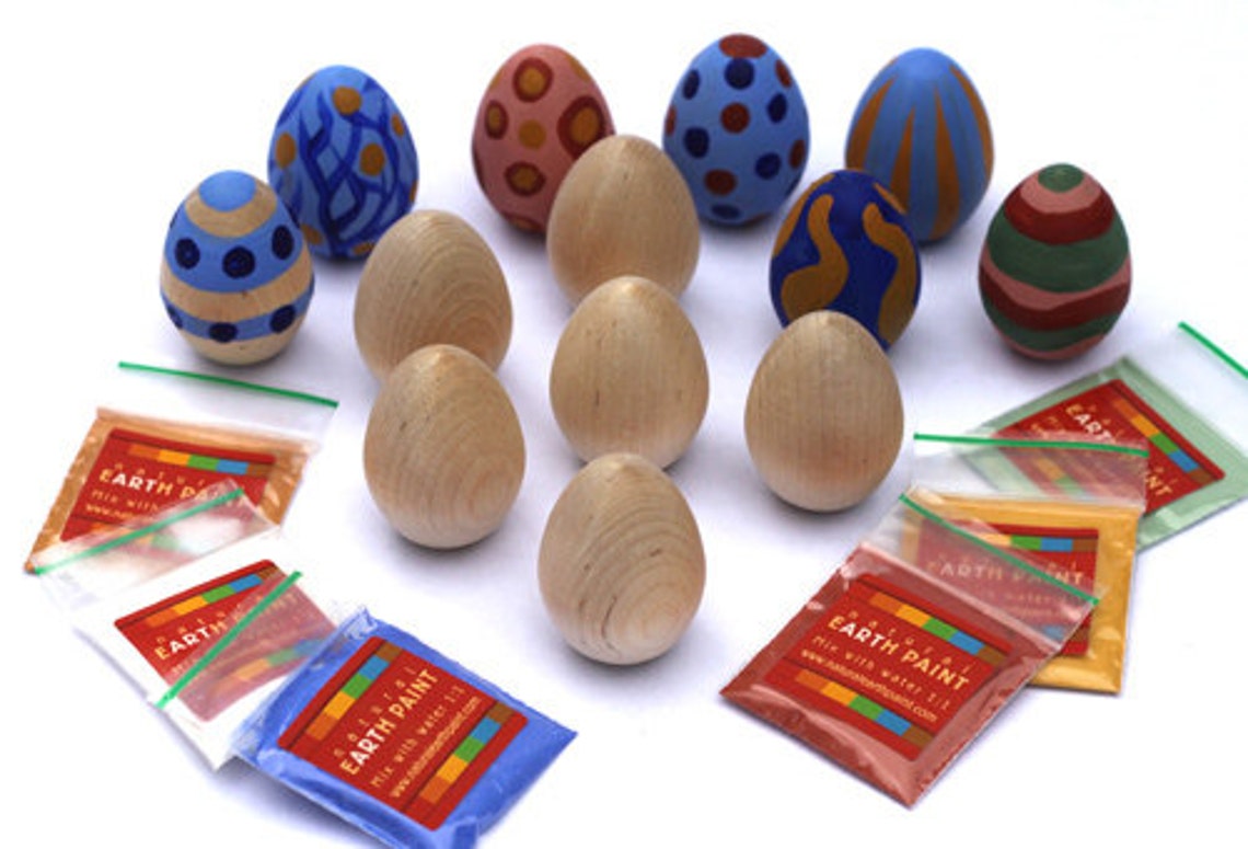Wooden Eggs Craft Kit - Etsy