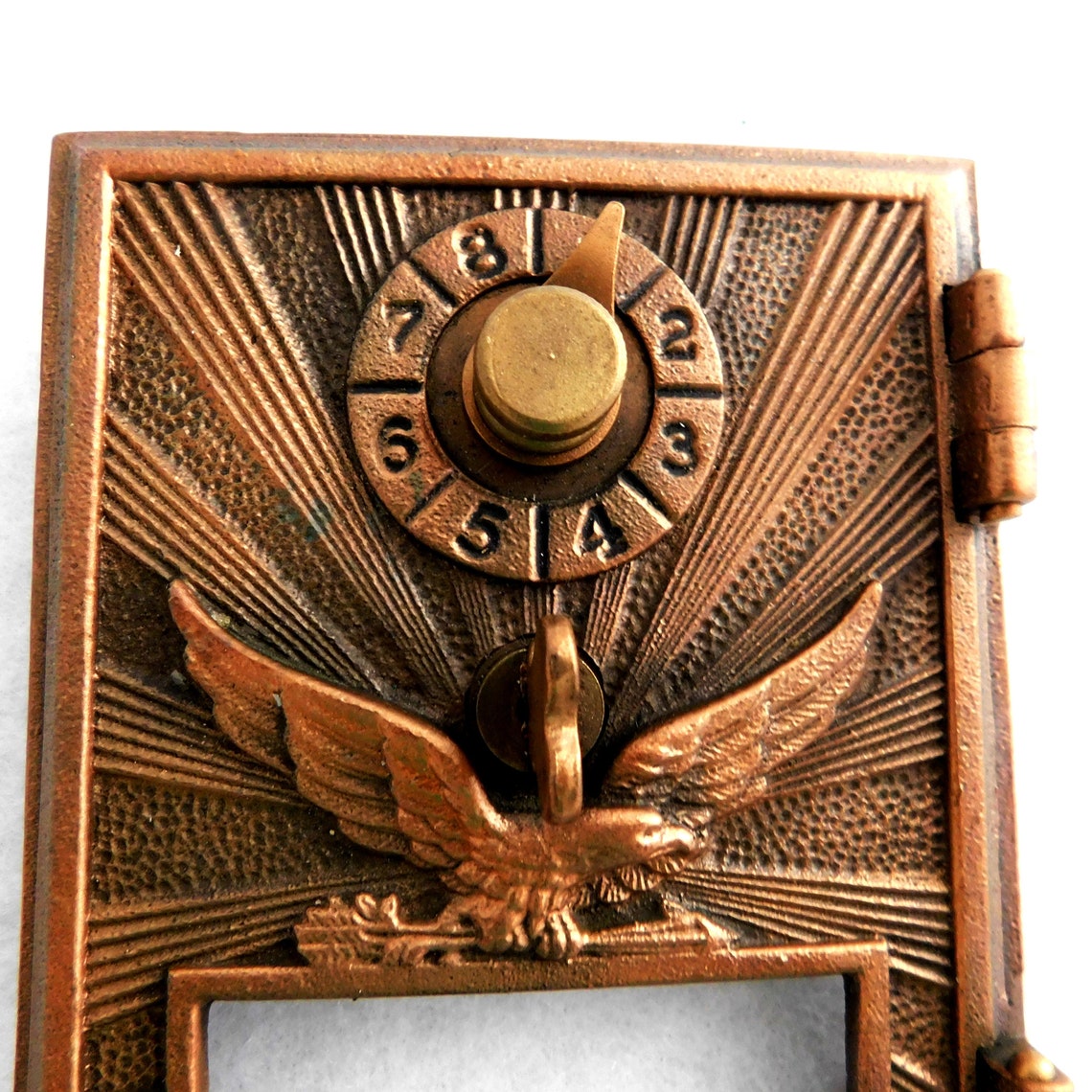Vintage 1906 Flying Eagle Post Office Mail Box Bronze Cast Etsy