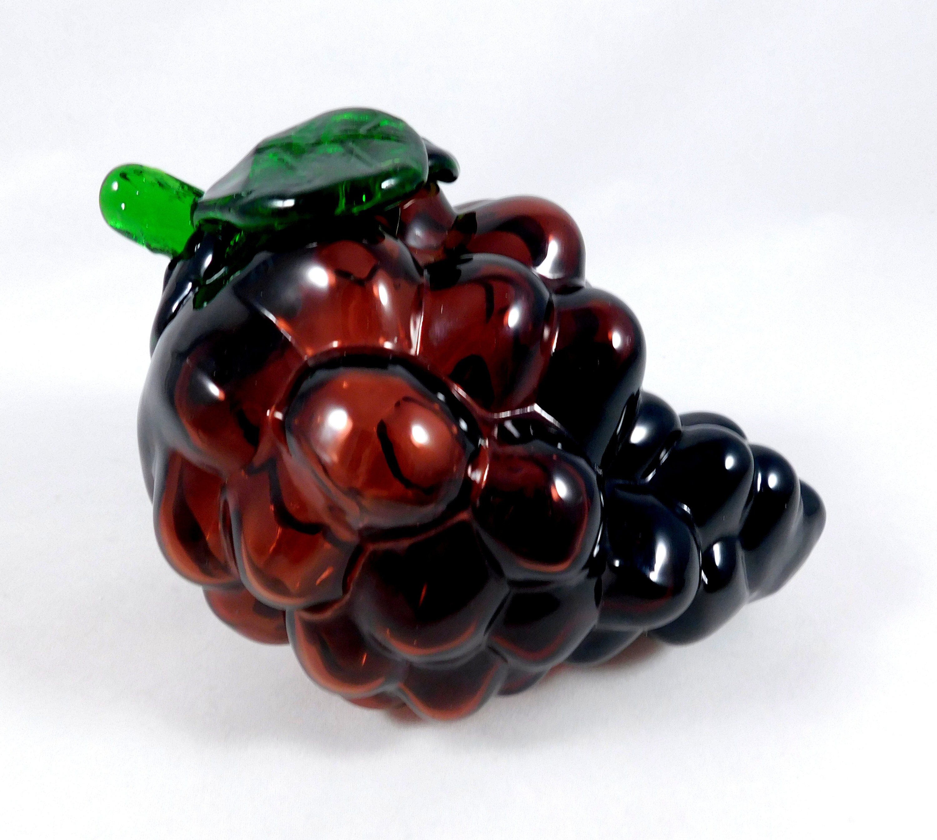 Vintage Murano Style Glass Fruit 6 Bunch of Purple Etsy