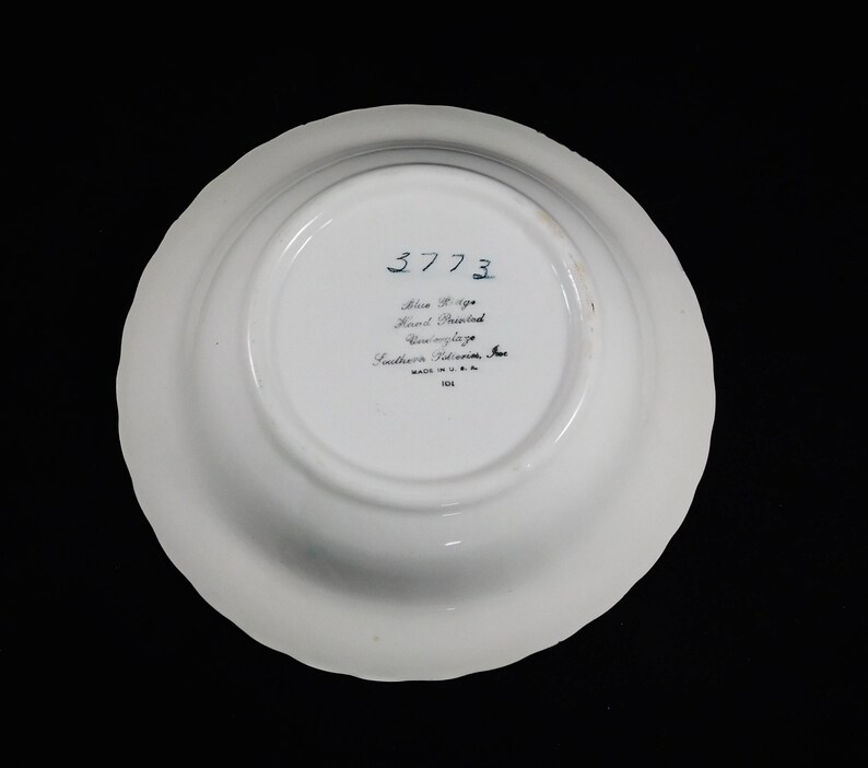 Blue Ridge Serving Bowl Crab Apple 9 Pottery Vegetable Etsy