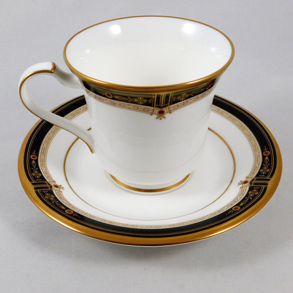Noritake Gold And Sable 9758 6 Sets Cup & Saucer Bone China Etsy