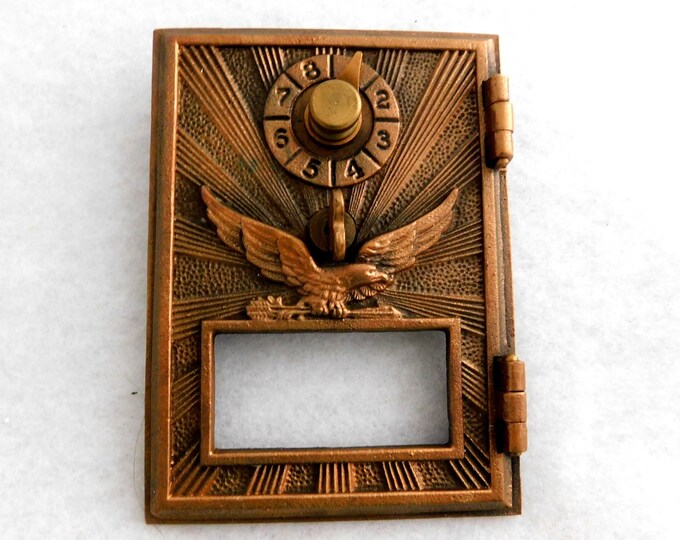 Vintage 1906 Flying Eagle Post Office Mail Box Bronze Cast Etsy