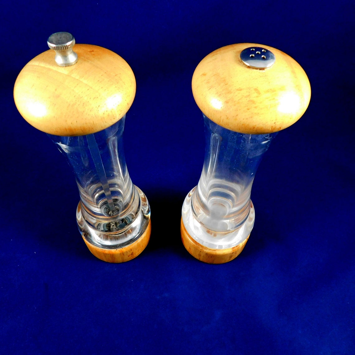 Vintage Olde Thompson Salt and Pepper Grinder Carbon Steel Etsy