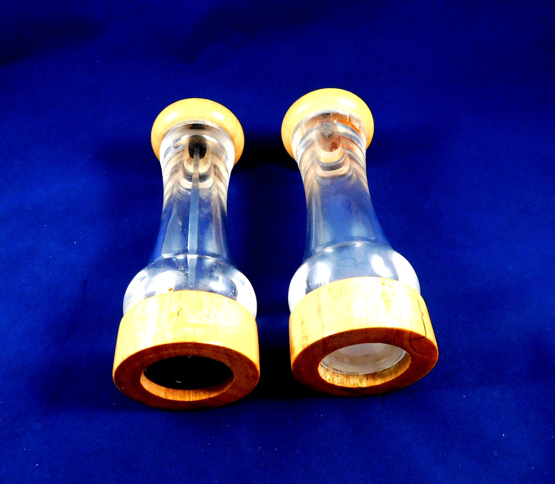 Vintage Olde Thompson Salt and Pepper Grinder Carbon Steel Etsy