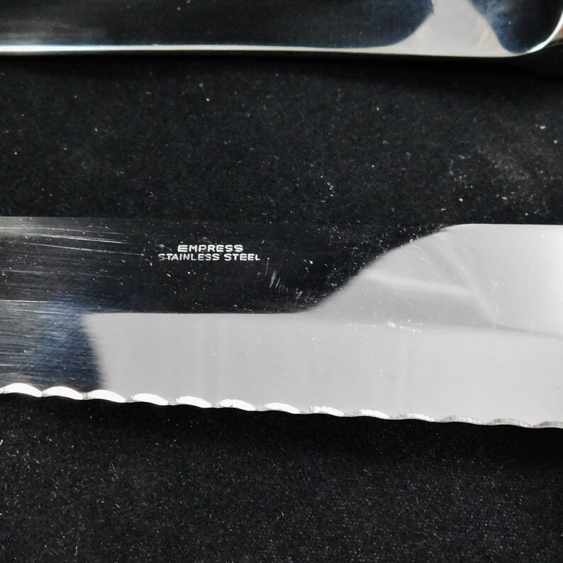 Made in Japan 3 Piece Carving Set of Stainless Steel by Empress Stainless Steel 1950/'s Original Box