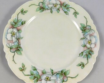 Vintage AMERICAN LIMOGES New Dogwood Dinner Plate Vintage AMERICAN LIMOGES New Dogwood Dinner Plate