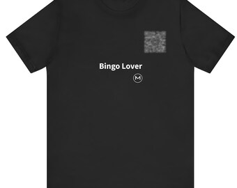 Scannable Shirt | Bingo Lover | Bingo Night Gift for Friend or Family, Christmas Tee