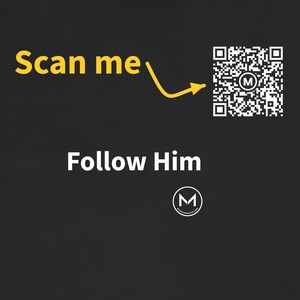 Maglietta scansionabile / Seguilo / Scansiona il codice QR per un nuovo messaggio di buon umore quotidiano / Regalo cristiano per battesimo, Pasqua o chiesa immagine 2