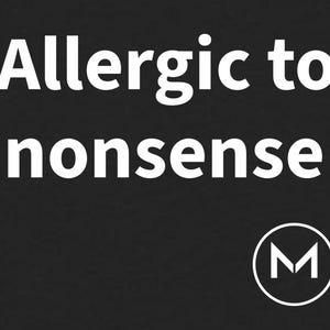 Scannable Shirt | Allergic to nonsense Women's Tee | Funny Sarcastic Gift for Her or Coworker image 2