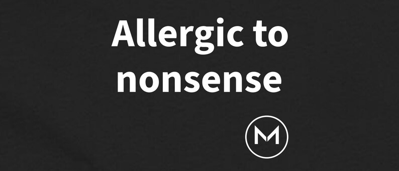 Scannable Shirt | Allergic to nonsense Women's Tee | Funny Sarcastic Gift for Her or Coworker image 2
