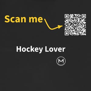 Scannable Shirt | Hockey Lover | Scan QR for a New Daily Mood Message | Hockey Fan Gift for Player or Coach, Christmas Tee image 2