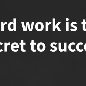Scannable Shirt | Hard work is the secret to success | Motivation Gift for Work, Gym or School image 2