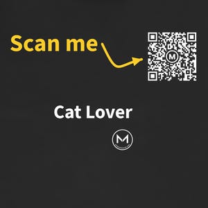 Scannable Shirt | Cat Lover | Scan QR for a New Daily Mood Message | Cat Parent Gift for Friend or Family, Christmas Tee image 2