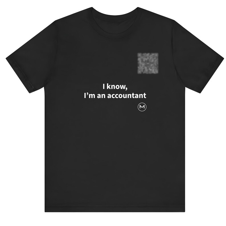 Scannable Shirt | I know, I'm an accountant | Funny Accountant Gift for Christmas or Graduation image 1