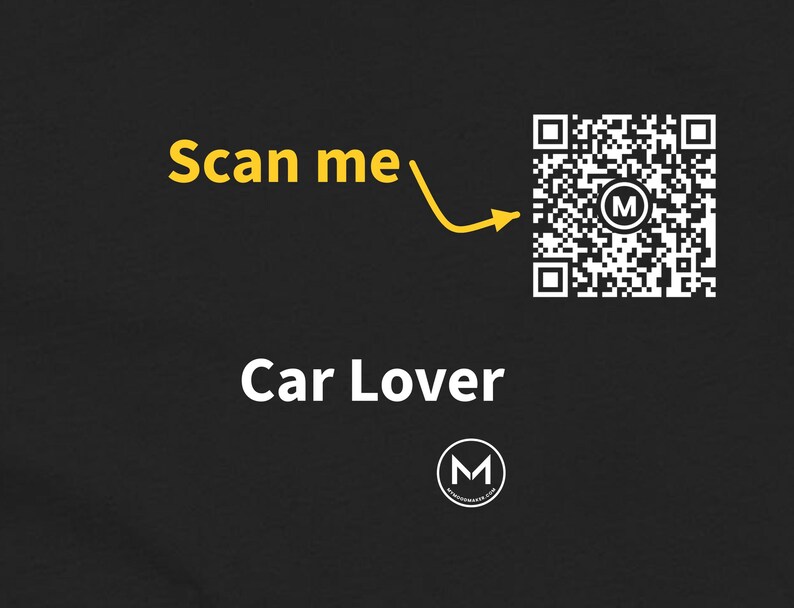 Scannable Shirt | Car Lover Women's Tee | Scan QR for a New Daily Mood Message | Car Lover Gift for Her, Mom or Sister image 2