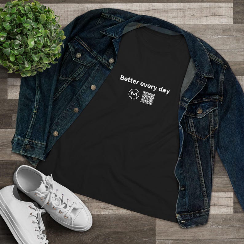 Scannable Shirt | Better every day Women's Tee | Scan QR for a New Daily Mood Message | Motivation Gift for Her, Gym or New Year Goals image 5