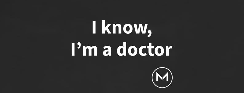 Scannable Shirt | I know, I'm a doctor | Funny Doctor Gift for Christmas or Graduation image 2