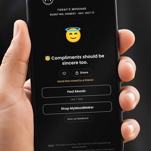Scannable Shirt | Rude? No, honest | Scan QR for a New Daily Mood Message | Funny Honest Gift for Friend or Coworker image 6