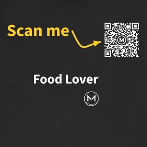 Scannable Shirt | Food Lover | Scan QR for a New Daily Mood Message | Foodie Gift for Cooks, Friends or Christmas image 2