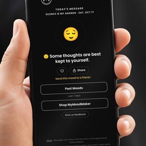 Scannable Shirt | Silence is my answer | Scan QR for a New Daily Mood Message | Funny Introvert Gift for Friend or Coworker image 6